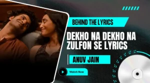 Dekho Na Dekho Na Zulfon Se Lyrics Song - image thumbnail